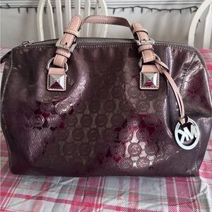 Michael Kors Chocolate Embossed Tote